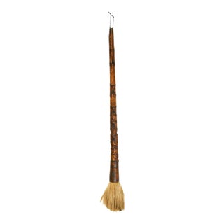 Mid 20th Century Long Calligraphy Brush Bamboo Brush For Sale