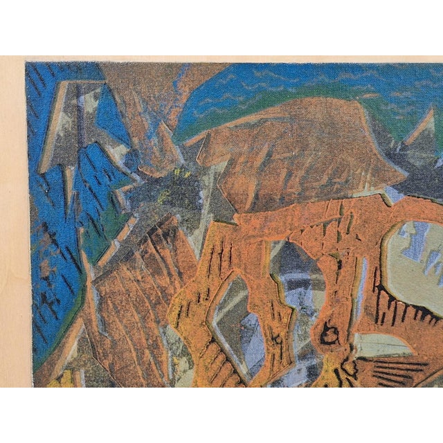 Piet Koenen, Modern Surrealist Composition, Silkscreen & Mixed Media, 1990s For Sale - Image 9 of 13