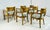 Set of 6 Solid Wood Dining Room Armchairs, Usa 1970s For Sale - Image 9 of 12