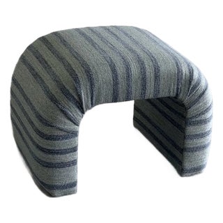 Handcrafted Striped Waterfall Stool For Sale
