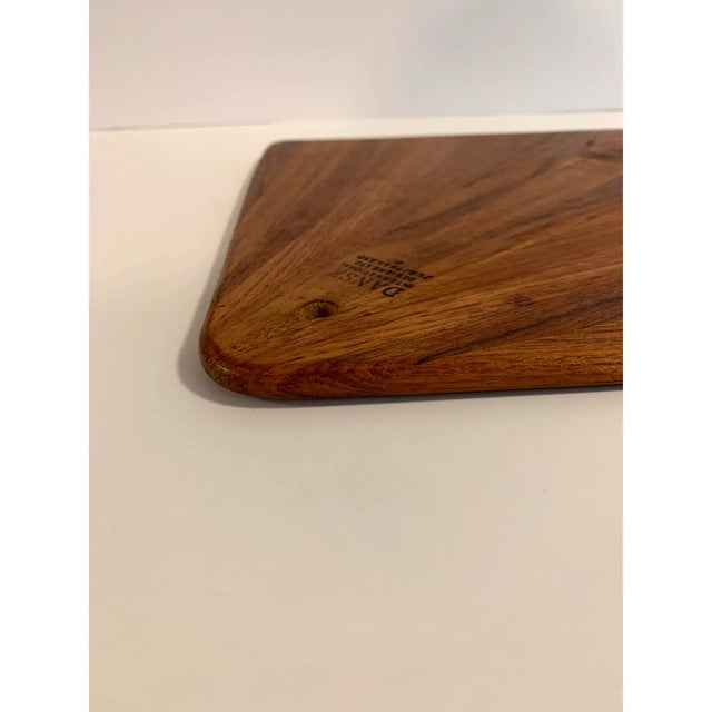 Mid-Century Modern Vintage Dansk by Jens Quistgaard Teak Square Cutting Board For Sale - Image 3 of 6