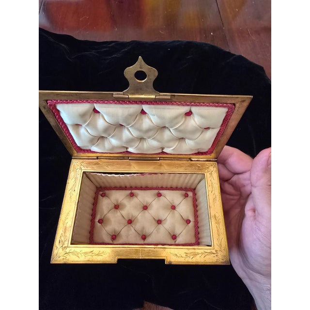 Mid 19th Century Antique Museum Quality Bronze Champleve Jewel Box For Sale - Image 11 of 13