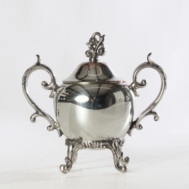 Early 20th Century Silver on Copper Tea Set - Set of 5 For Sale - Image 10 of 18