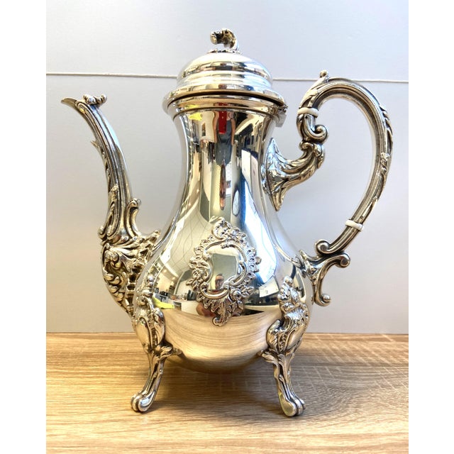 Louis XV Style Rocaille Silver Metal Coffee Pot, 1890s For Sale - Image 15 of 15