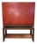 1966 Mid-Century Modern Expanding Bar Cabinet With Pull-Out Serving Console For Sale