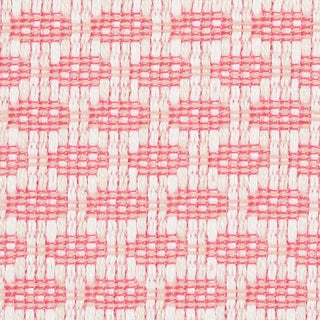 Sample - Schumacher Hickox Indoor/Outdoor Fabric in Coral For Sale
