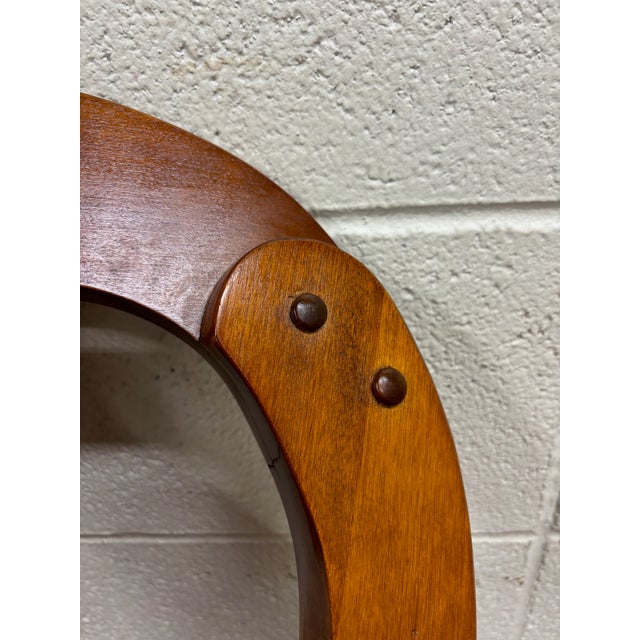 Brown Vintage Colonial or Queen Anne Style Solid Maple Balloon Back Rocking Chair For Sale - Image 8 of 10