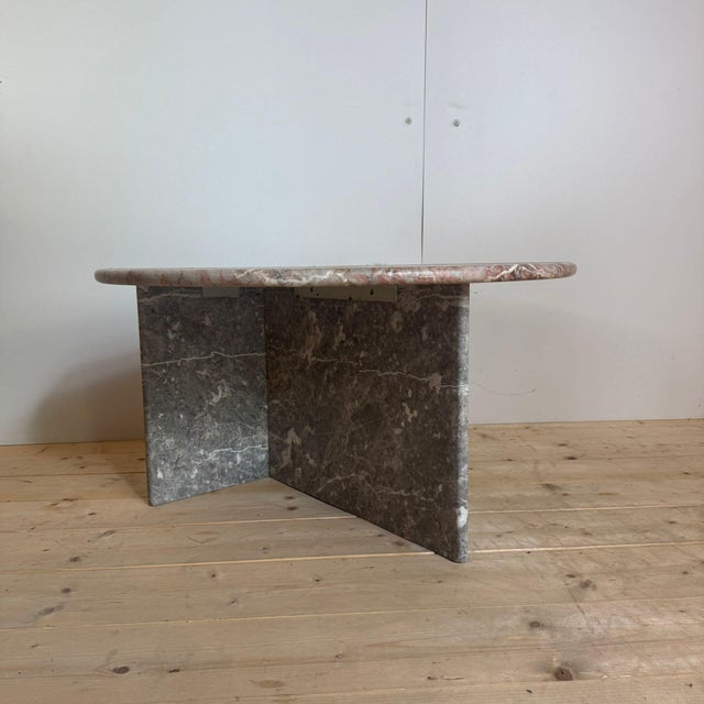 Travertine Coffee Table, Denmark, 1960s For Sale - Image 4 of 8