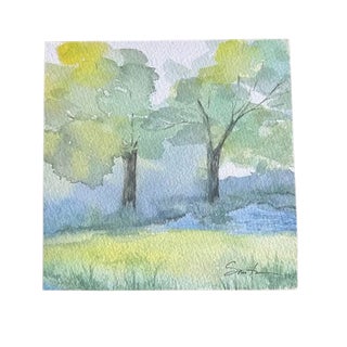 “Morning Light” Original Watercolor Landscape Painting by Nancy Smith For Sale