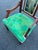 Green Gothic Revival High-Back Armchair For Sale - Image 8 of 8