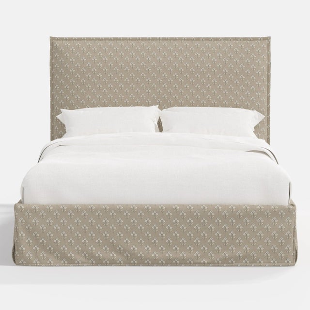 Cloth & Company Stoffer Home x Cloth & Company Maura Slipcover Bed in Francie Tan - California King For Sale - Image 4 of 6