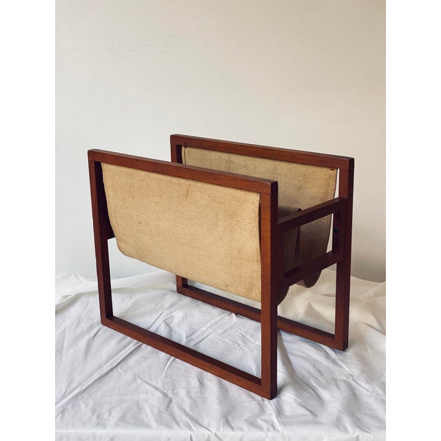 Mid-Century Modern Newspaper Stand by Henning Wind Hansen for Sika Møbler, Denmark For Sale - Image 3 of 13