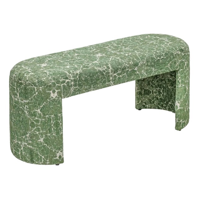 2020s Greenspace Round Upholstered Bench For Sale - Image 5 of 5