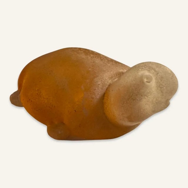 Italian Vintage Simone Cenedese Murano Glass Turtle For Sale - Image 3 of 8