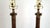 Lamp Pair & Shades Faux Metal Bamboo Restored For Sale - Image 9 of 18