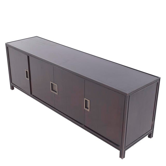 Brown Baker Furniture Mahogany and Bronze Credenza For Sale - Image 8 of 9