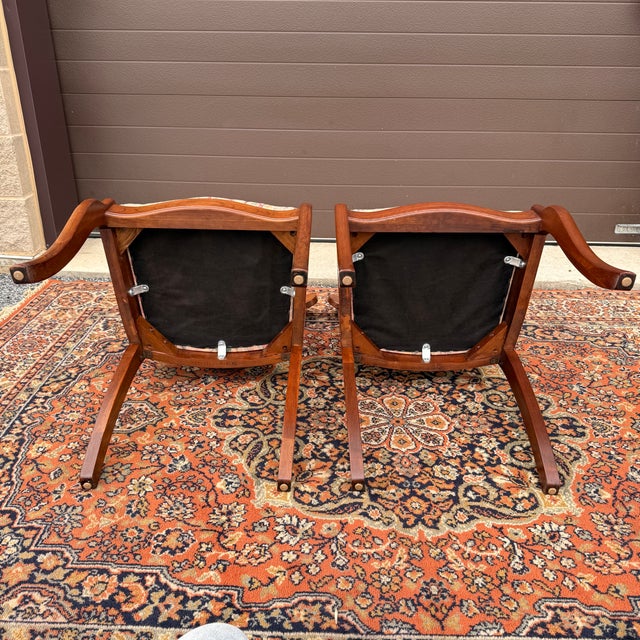 Vintage Pennsylvania House Traditional Duncan Phyfe Cherry Dining Chairs - A Pair (A) For Sale - Image 11 of 16
