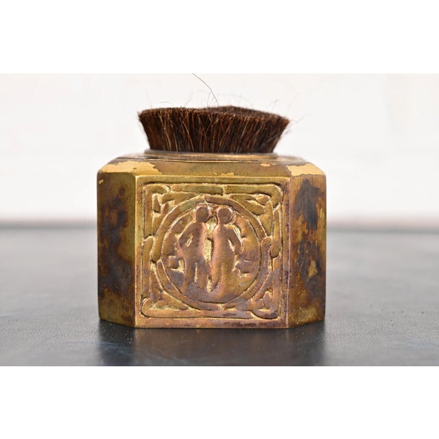 Bronze Tiffany Studios New York Zodiac Bronze Pen Brush For Sale - Image 8 of 13