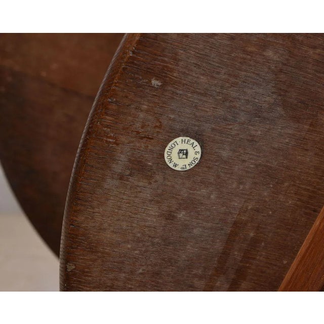Antique Oak Occasional Cricket Type Table from Heal's, 1900s For Sale - Image 4 of 11