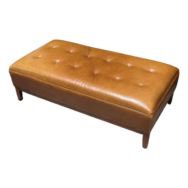 Room & Board Leather Bench For Sale