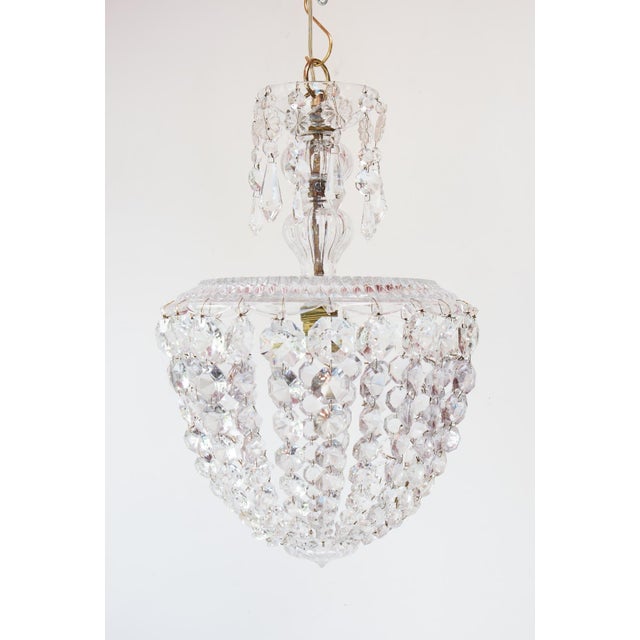 Vintage Globe-Style Ceiling Light in Crystal and Bronze, 1950s-1960s For Sale - Image 6 of 6