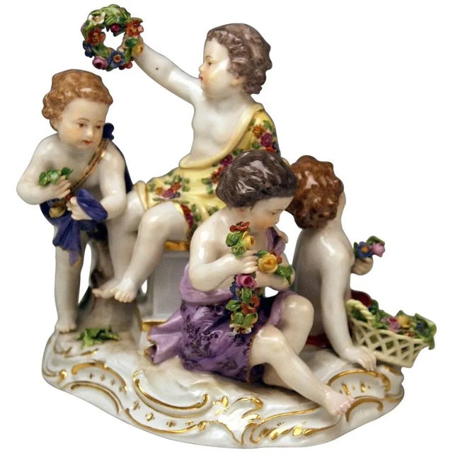 Model 2502 Cupids Figurine by Kaendler for Meissen For Sale - Image 10 of 10