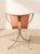 Vintage 1970s Chrome Halo Swivel Armchair in Blush Velvet For Sale - Image 9 of 9