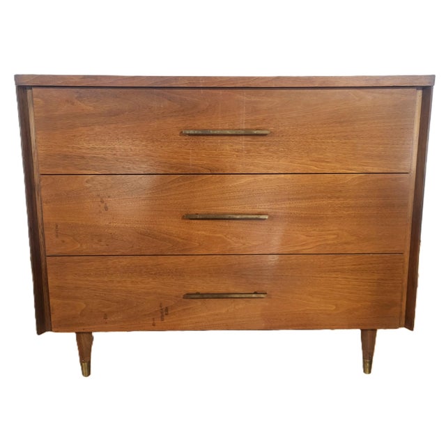 Vintage American Mid-Century Modern Dresser Bachelor Chest by John Stuart For Sale - Image 10 of 17
