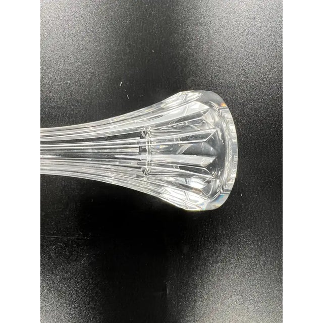 Baccarat Massena Art Deco Style Crystal Candlestick or Candleholder , a Pair For Sale - Image 9 of 13