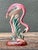 Vintage MCM Glazed Ceramic Flamingo For Sale - Image 4 of 12