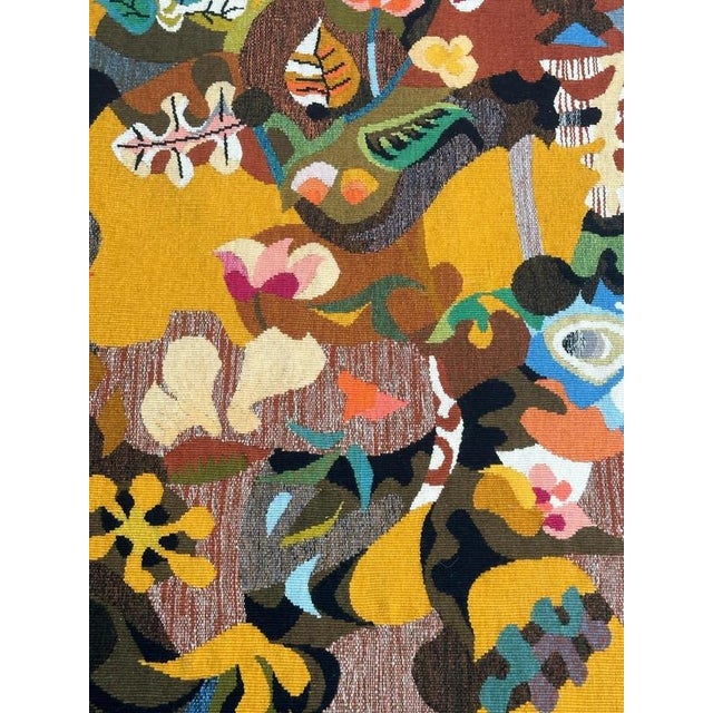 Modern French Matinal Tapestry by Bluteau for Aubusson, 1960s For Sale - Image 12 of 17