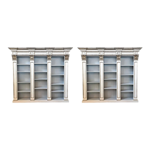 Pair of 19th Century Italian Neoclassical Painted Bookcases
