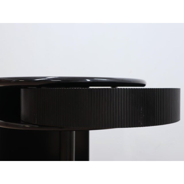 Postmodern Black Lacquered Nightstands from B&B Italia / C&B Italia, 1980s, Set of 2 For Sale - Image 9 of 16