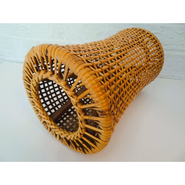 Japanese Japanese Asian Rattan Pillow For Sale - Image 3 of 3