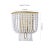 Modern Celyn 6.25" Beaded Wall Sconce in White/Brass For Sale - Image 3 of 3