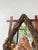 Antique Folk Art Rustic Wooden Mirror, 1900 For Sale - Image 12 of 18