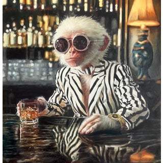 The Monkey Business Man Giclee Reproduction Print by Serge For Sale