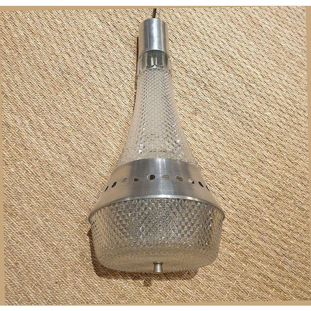 1970s Italian Glass Pendant Ceiling Lights - A Pair For Sale In Dallas - Image 6 of 10
