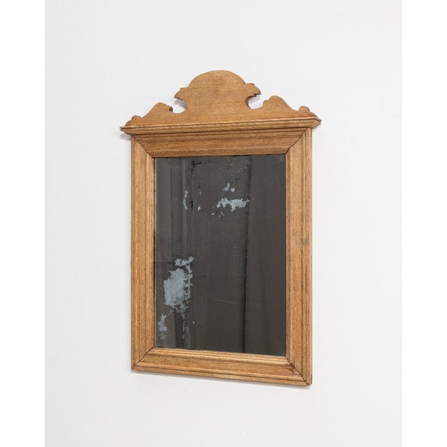 Tan 19th Century France Tan Wood Mirror For Sale - Image 8 of 8
