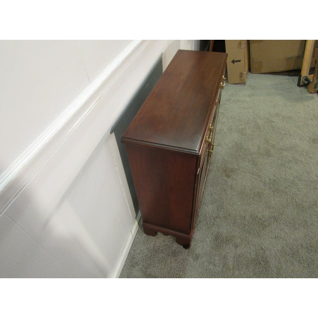 Item 87865: Harden solid cherry console cabinet. Age: 1990's. Details: Dovetailed drawer. Condition: Very clean excellent...
