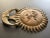 Vintage Bronzed Solid Brass Sun & Moon Face Door Knocker 6.5x8.5" Heavy-Duty For Sale - Image 10 of 12