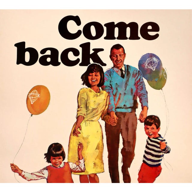 American 1965 American Advertising Poster, New York World's Fair Poster, "Come Back to the Fair!" For Sale - Image 3 of 4