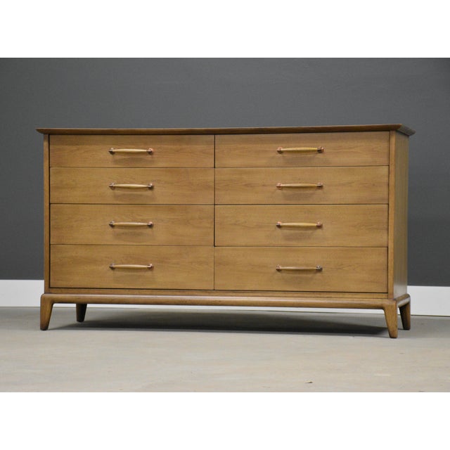 Henredon Henredon 60” Walnut Dresser For Sale - Image 4 of 10