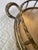 Brass Solid Brass XL Tray With Bamboo-Shaped Rails & Handles, Oval-Shaped For Sale - Image 8 of 12