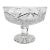 Cut Crystal Pedestal Compote Bowl With Brilliant Starburst & Pinwheel Pattern For Sale