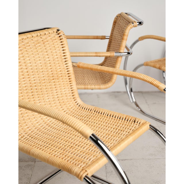MR 20 Chairs in Turbular Steel by Mies Van Der Rohe for Thonet, Set of 4 For Sale - Image 17 of 18
