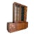 1970s Lane Staccato Brutalist 2pc Hutch Display Cabinet For Sale