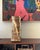 Layers Glazed Ceramic Table Lamp by Katia Langeard For Sale - Image 4 of 5