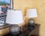 Pair of Pierced Pewter Globe Table Lamps With Shades For Sale - Image 18 of 18