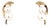 1990s Pair of Mikimoto Estate Akoya Pearl Earrings 14k Y Gold 6.44 mm For Sale
